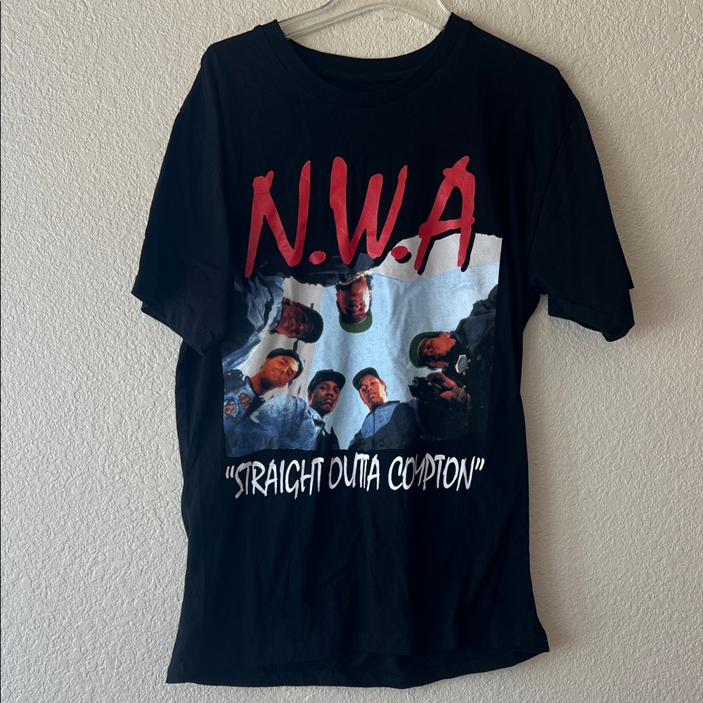 Control Los Angeles N.W.A Straight Outta Compton black t shirt size XL
